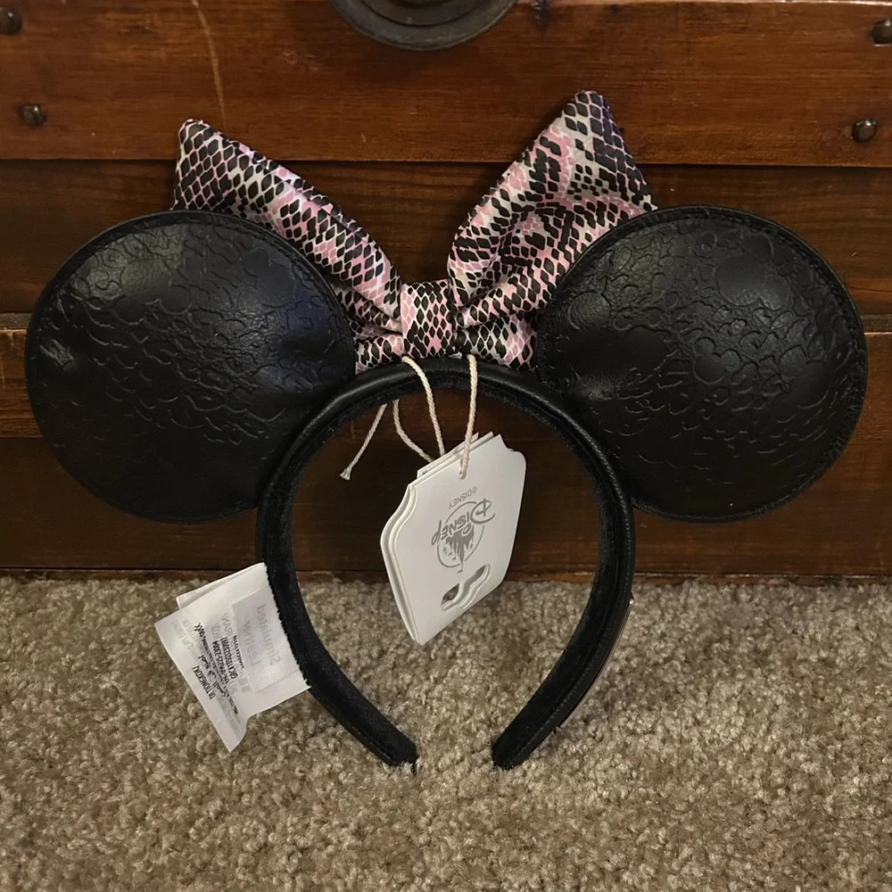 Disney Parks Loungefly Animal Print Minnie Mouse Ears Headband - NWT
